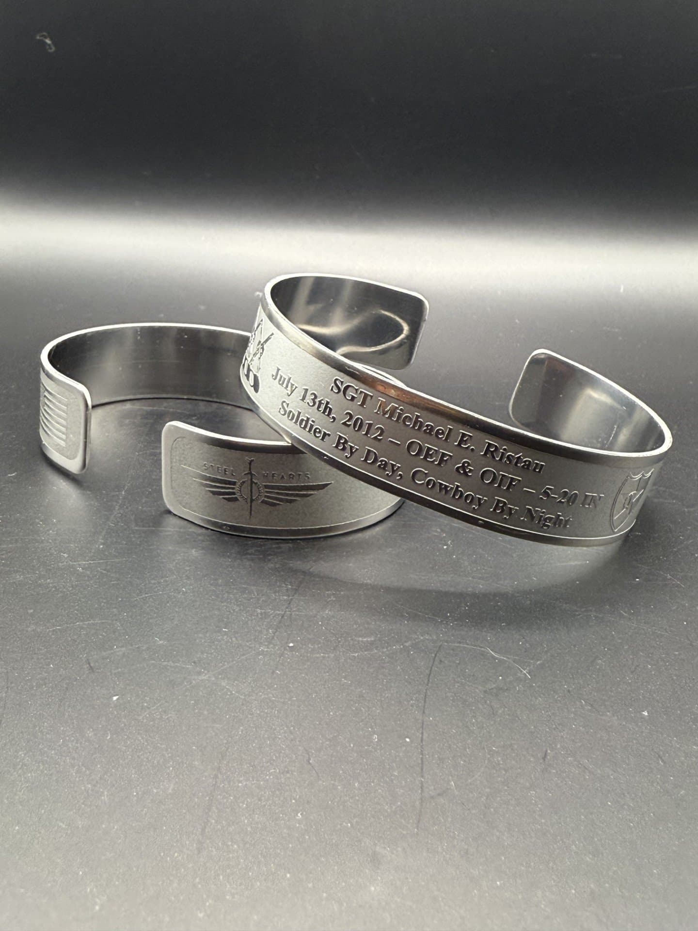 Memorial bracelet honoring SGT Michael E. Ristau