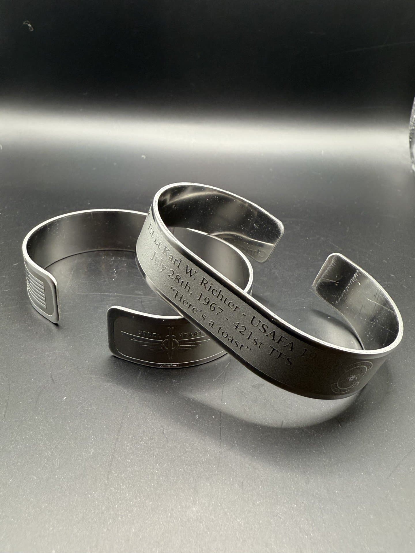 Memorial bracelet honoring 1st Lt Karl W. Richter (USAFA '64)