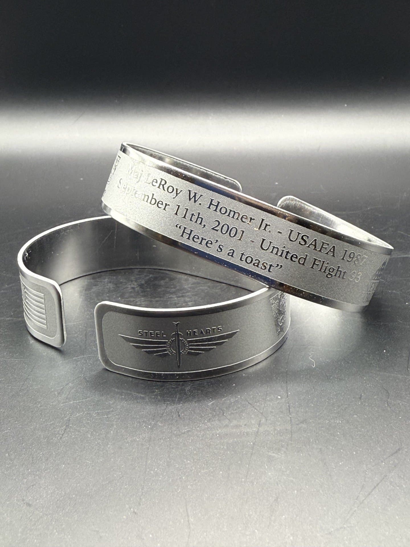 Memorial bracelet honoring Maj Leroy W. Homer Jr. (USAFA '87)