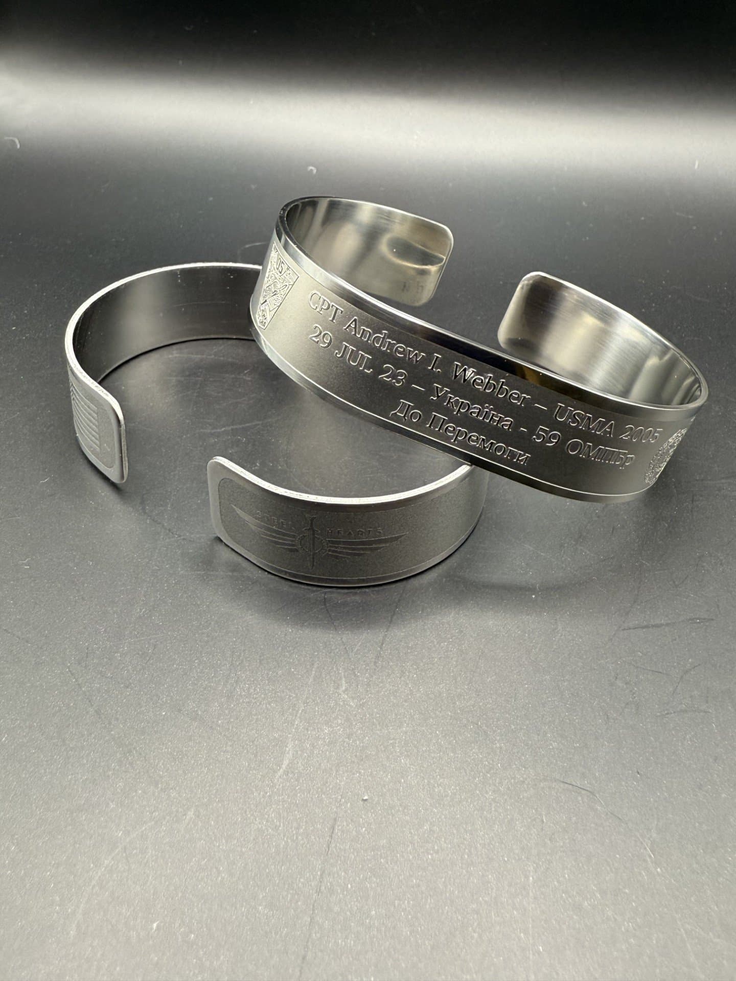Memorial bracelet honoring CPT Andrew I. Webber (USMA '05)