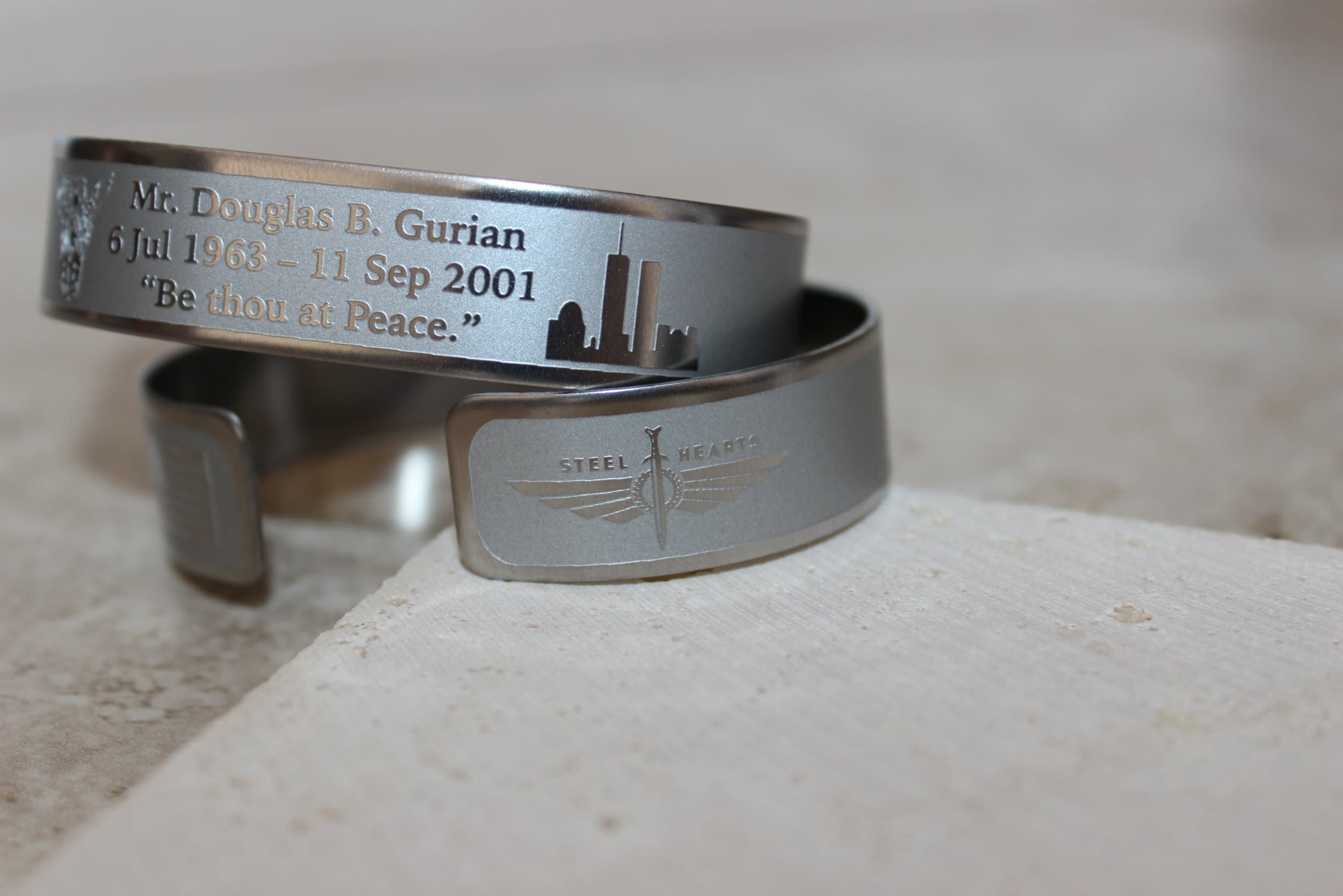 Memorial bracelet honoring Mr. Douglas B. Gurian