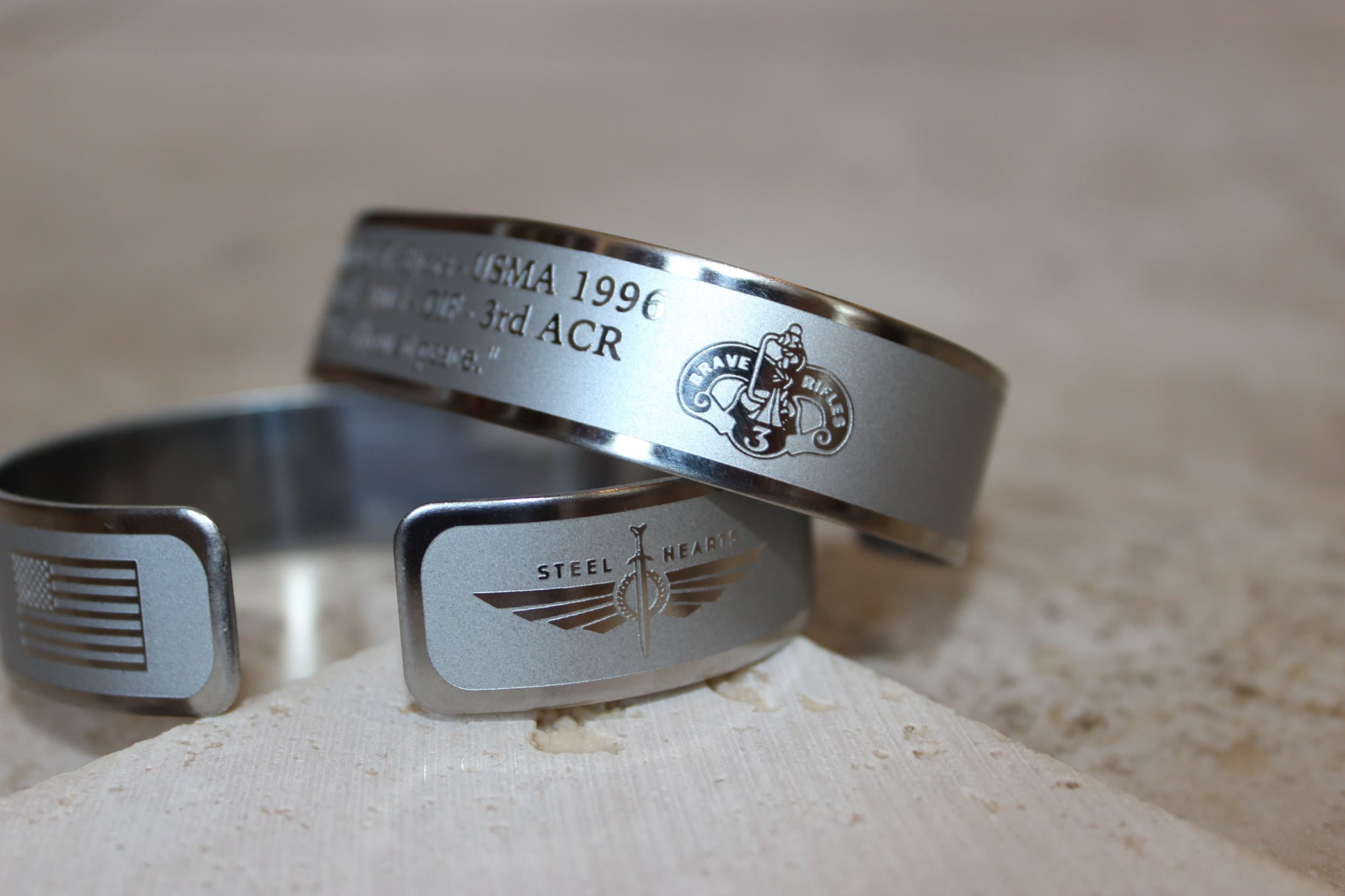 Memorial bracelet honoring CPT Joshua T. Byers (USMA '96)