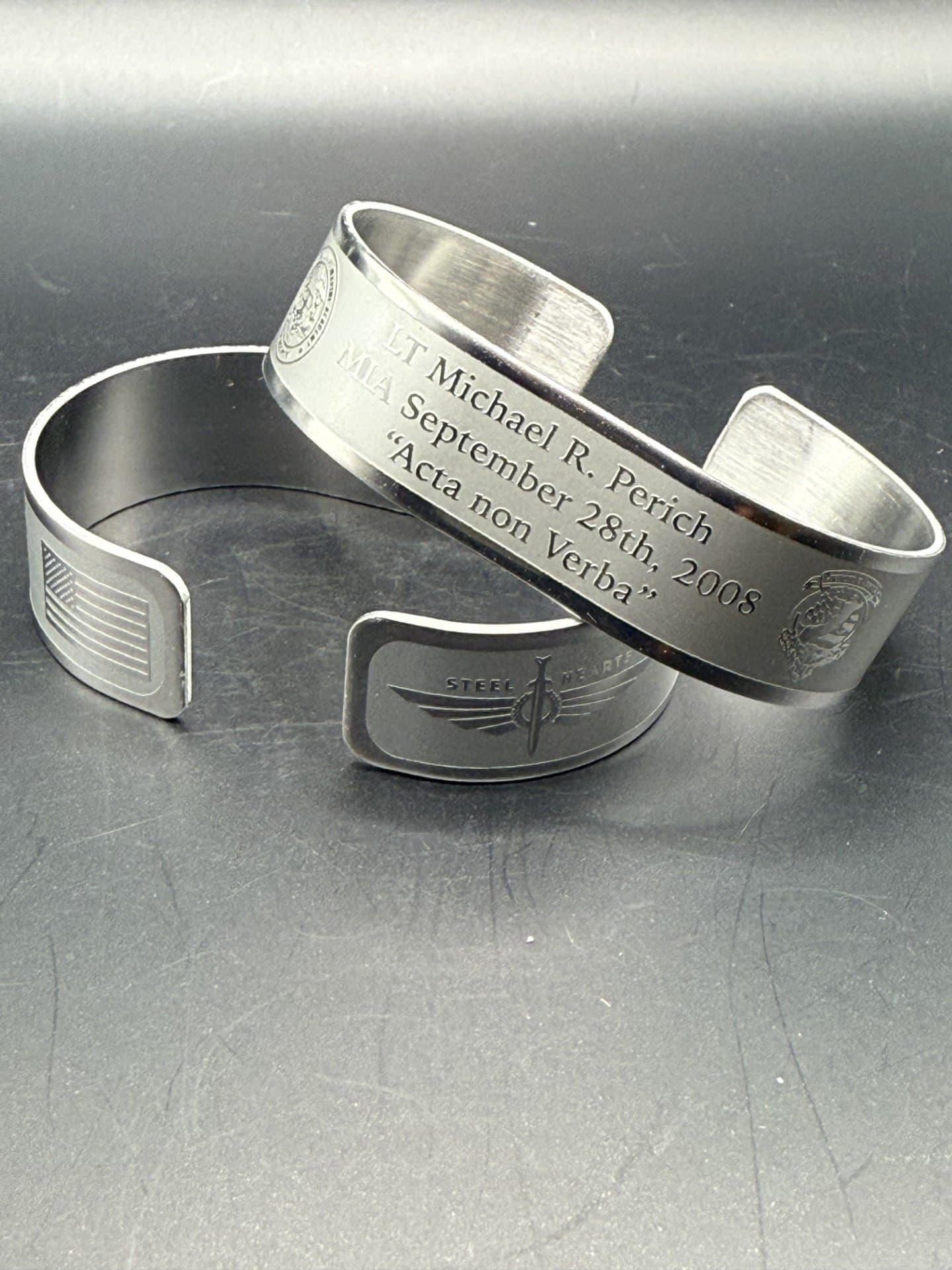 Memorial bracelet honoring LT Michael R. Perich (USMMA '06)
