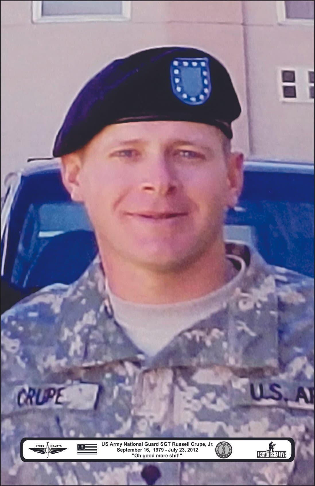 Memorial image honoring SGT Russell Crupe Jr.