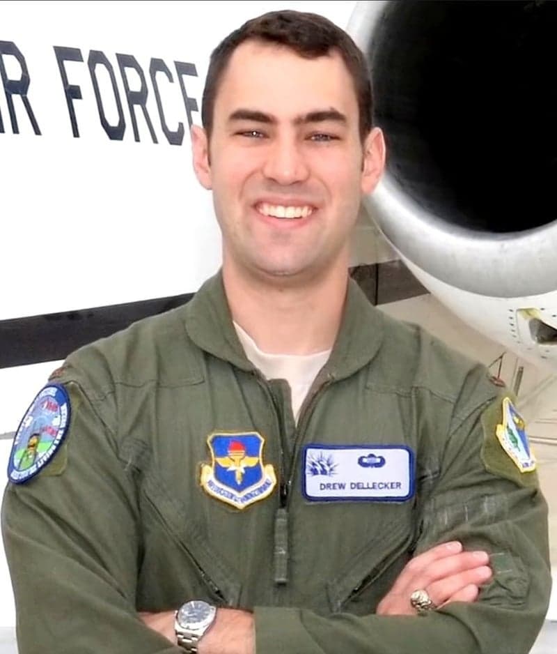 Memorial image honoring Capt Frederick D. Dellecker (USAFA '13)