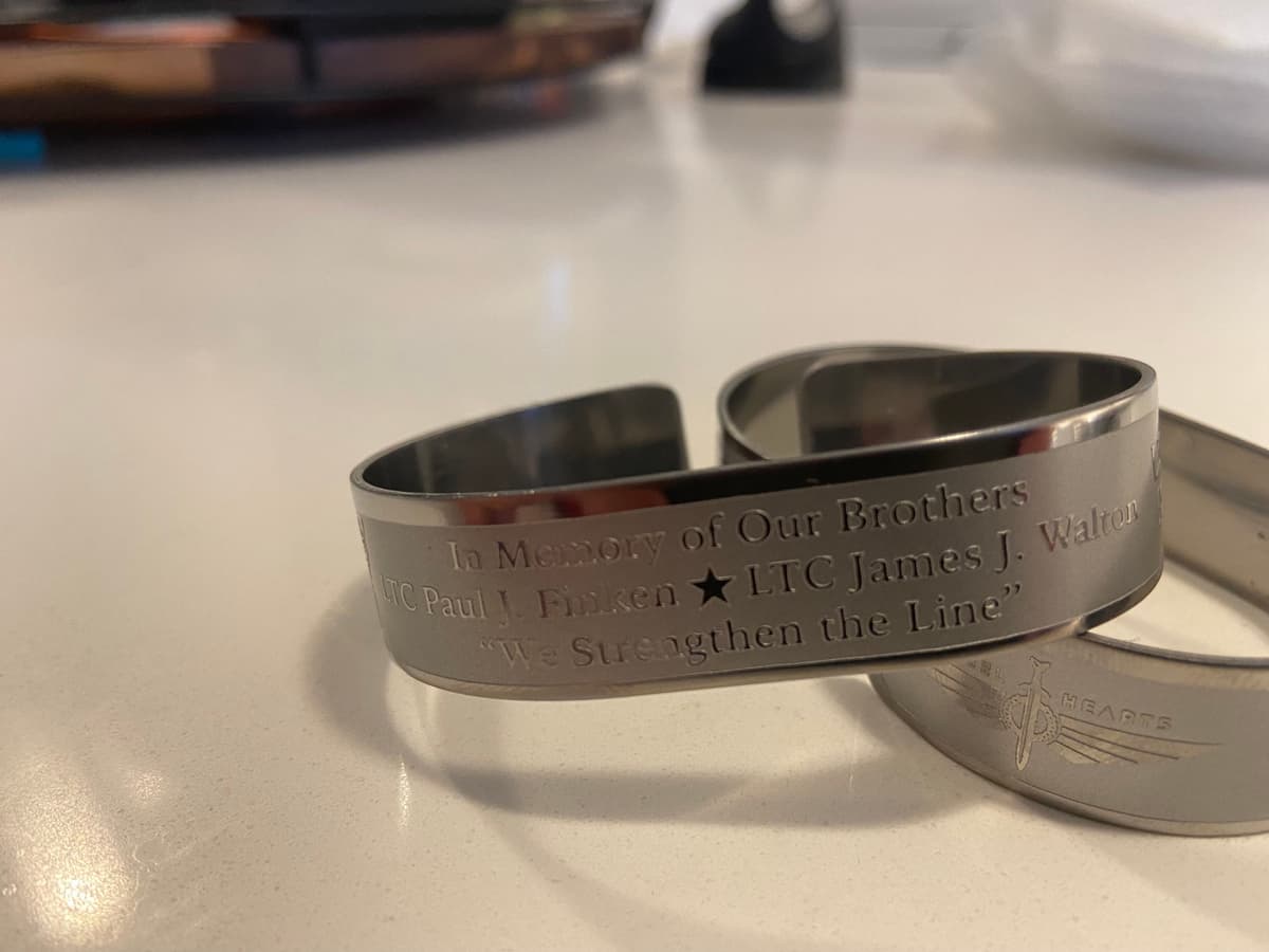 Memorial image honoring USMA Class of 1989 Bracelet