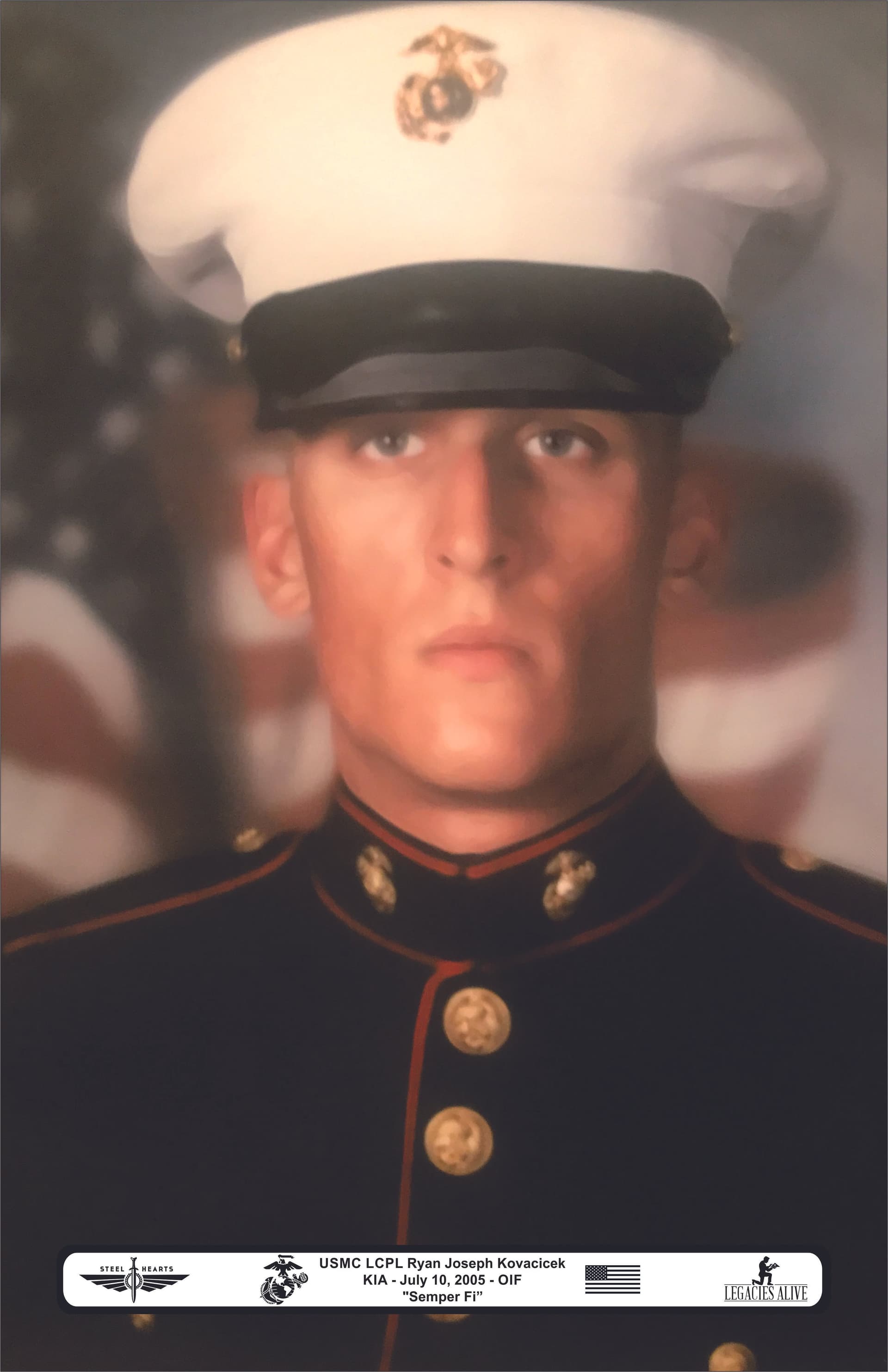 Memorial image honoring Marine Lance Cpl. Ryan J. Kovacicek