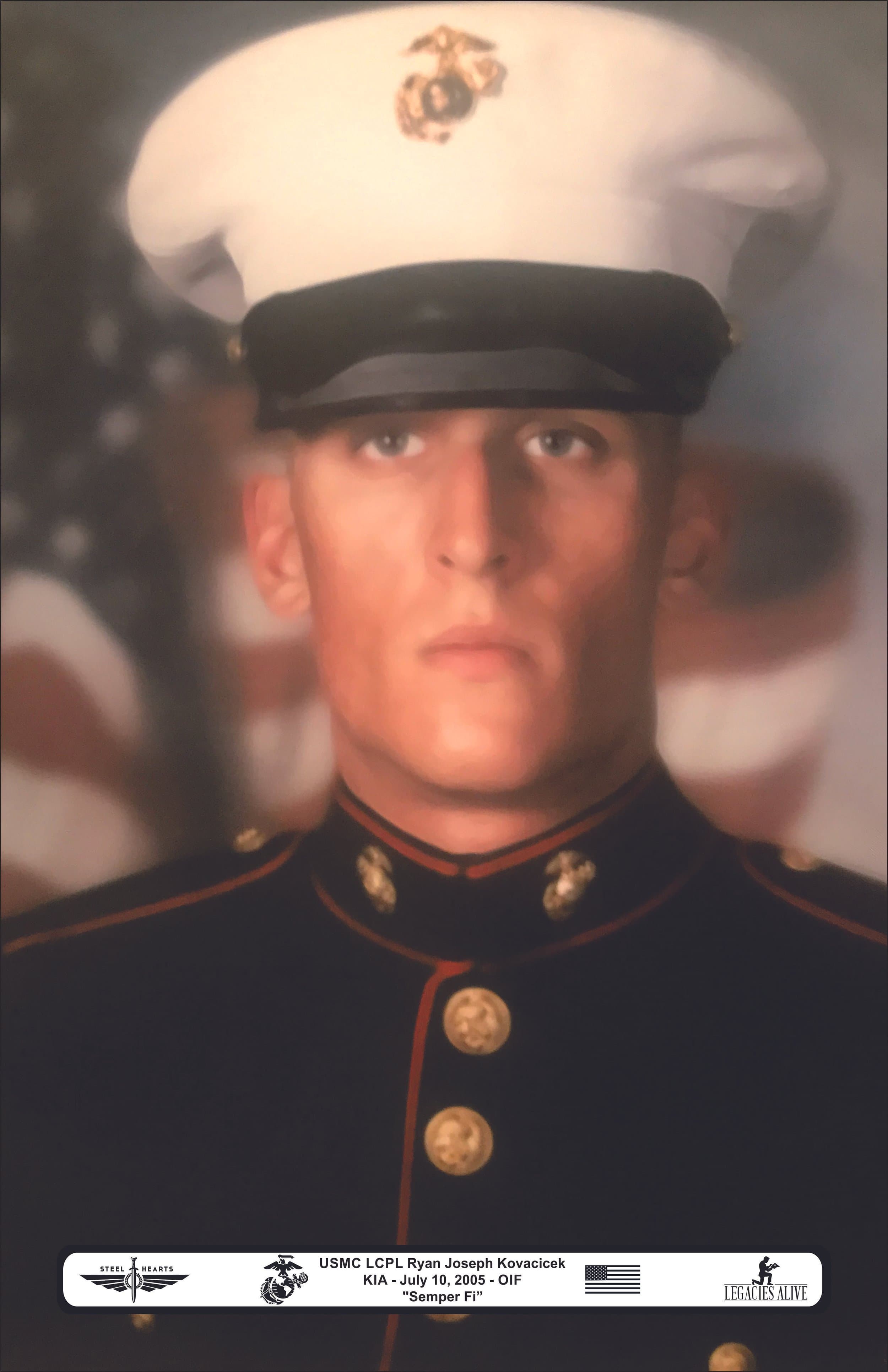 Memorial image honoring Marine Lance Cpl. Ryan J. Kovacicek