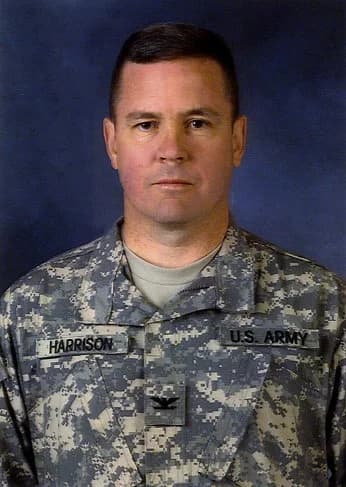 Memorial image honoring COL James W. Harrison (USMA '81)