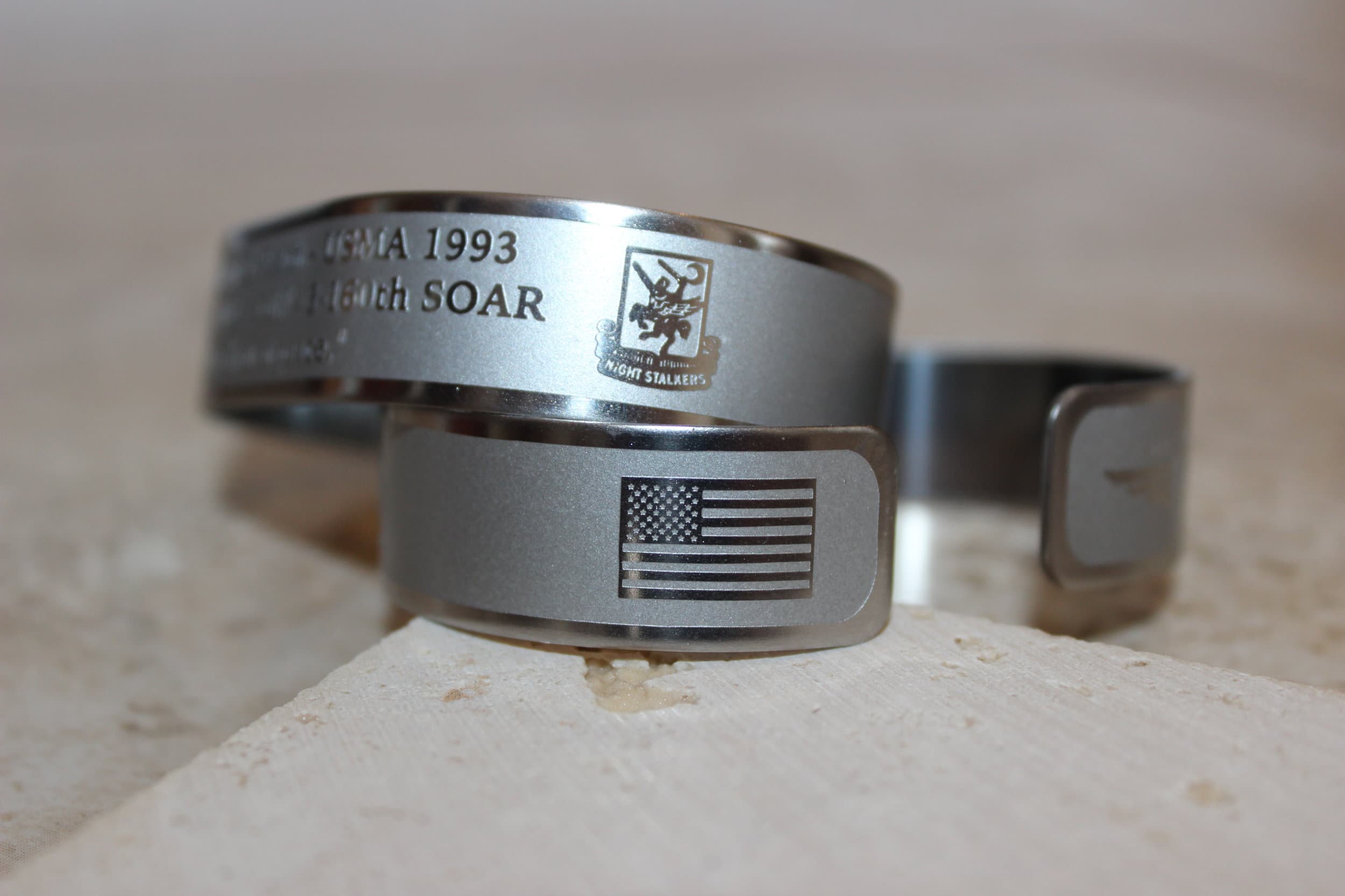 Memorial bracelet honoring MAJ Stephen C. Reich (USMA '93)