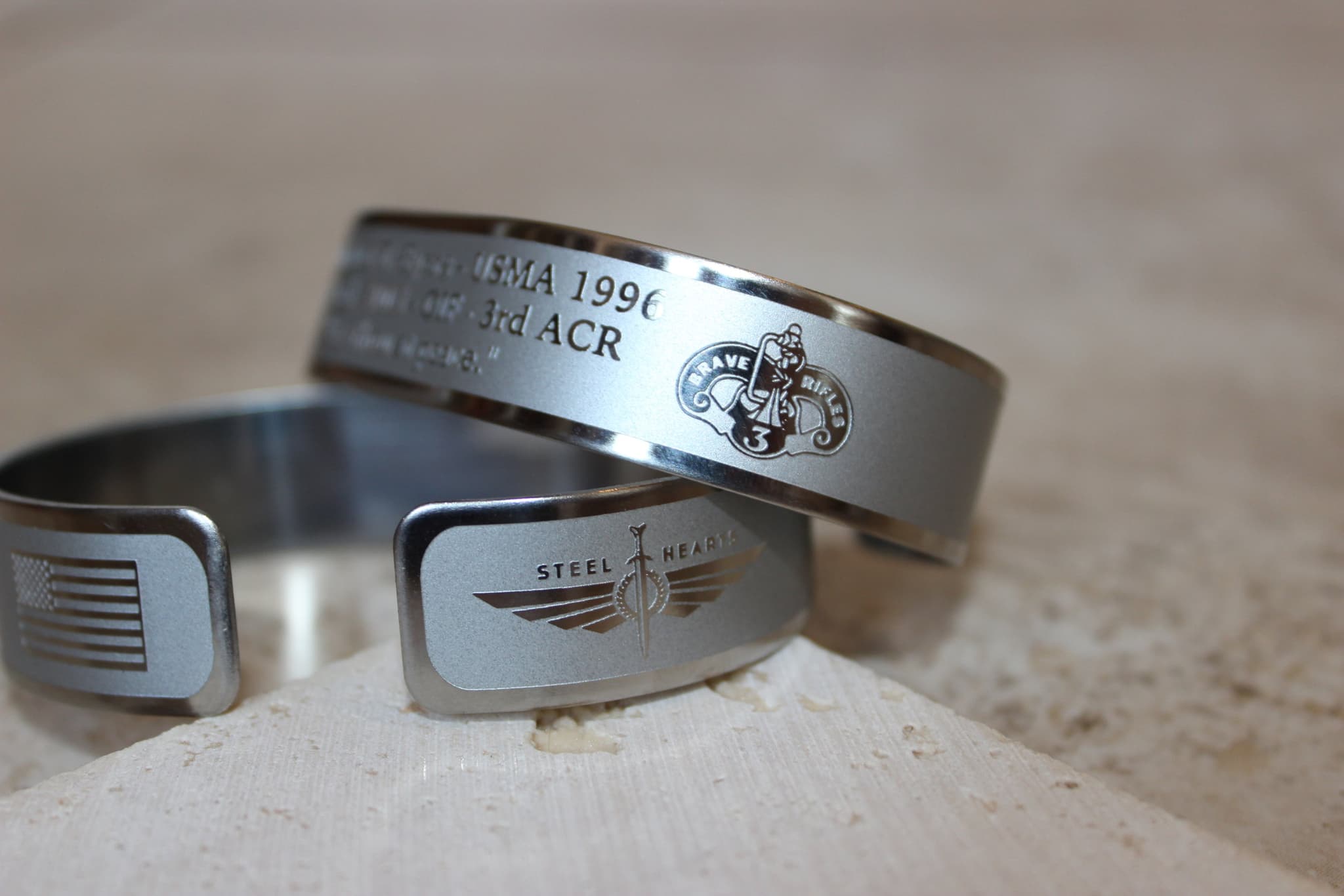 Memorial bracelet honoring CPT Joshua T. Byers (USMA '96)