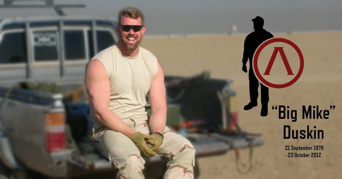 Memorial portrait of CW2 Michael Duskin