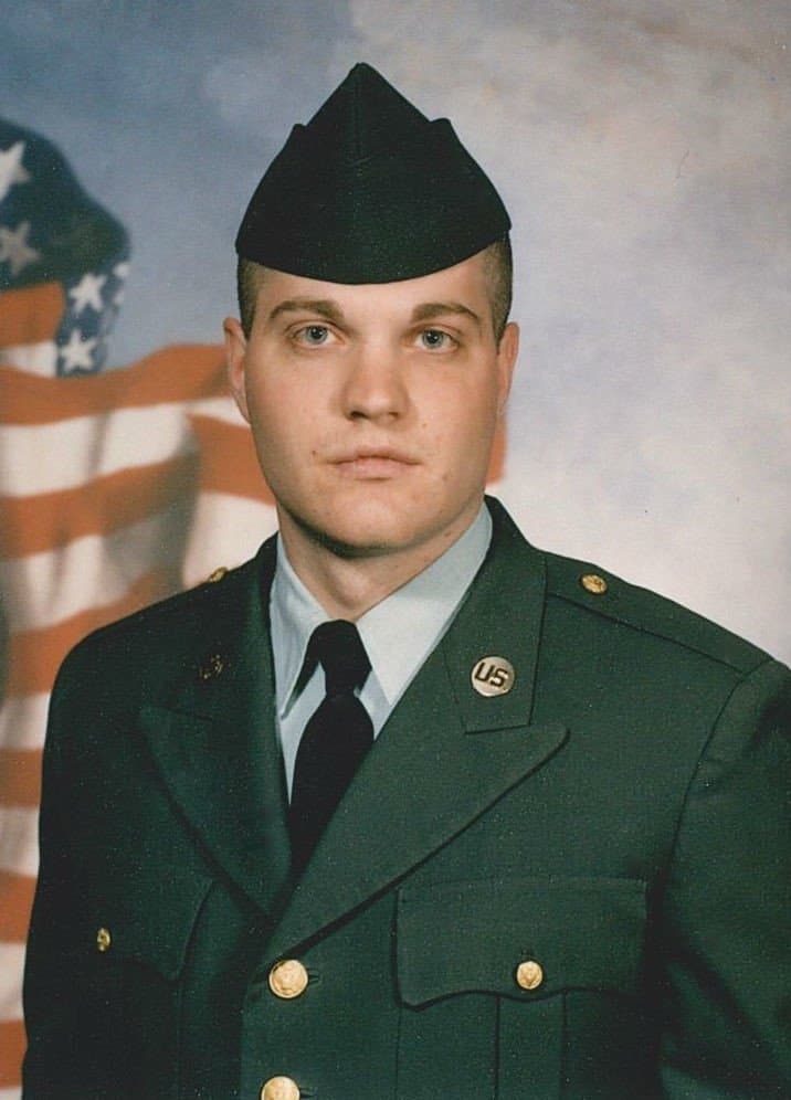 Memorial portrait of SGT Matthew Michael Gantt