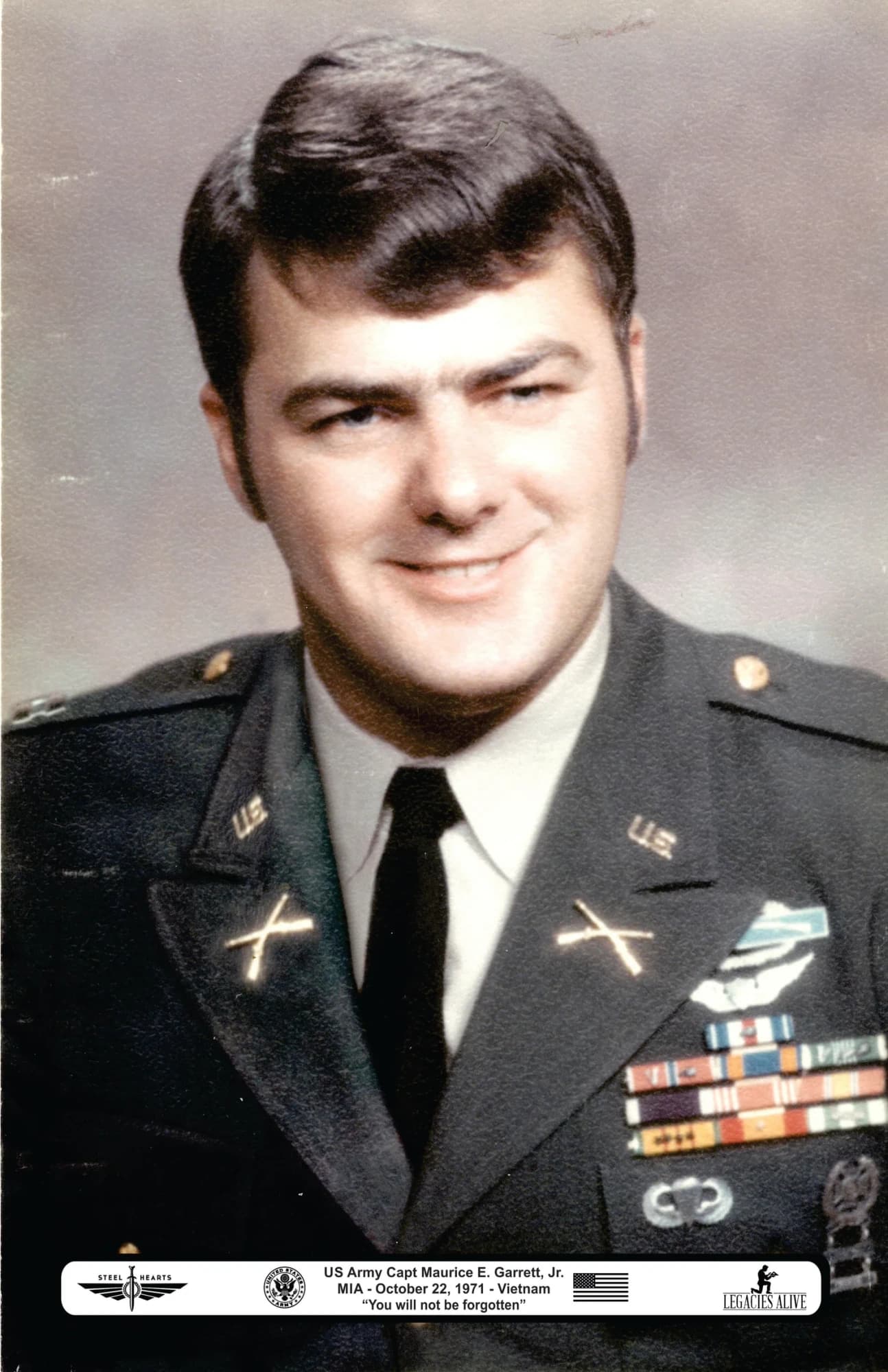 Memorial portrait of CPT Maurice E. Garrett Jr.