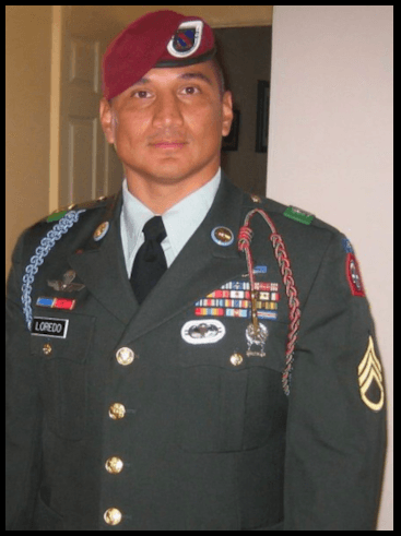 Memorial portrait of SSG Edwardo Loredo