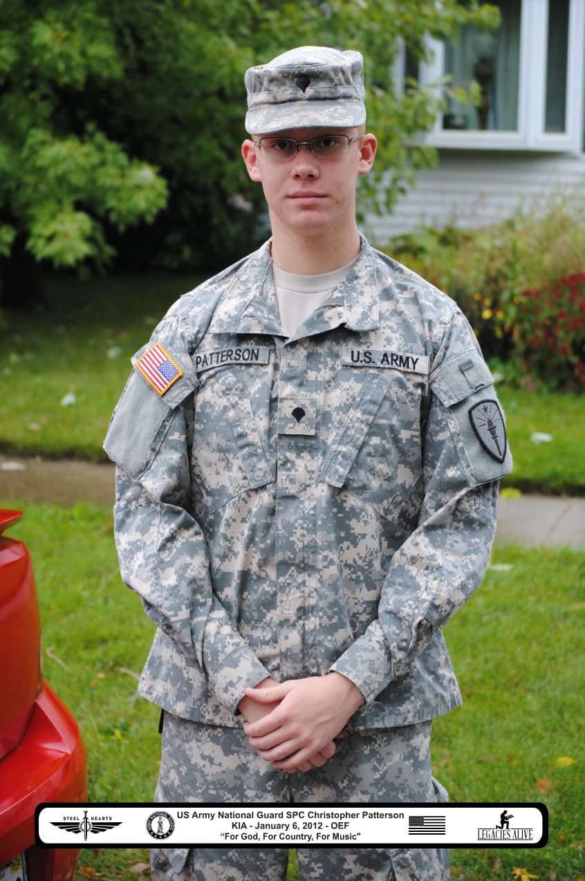 Memorial portrait of SPC Christopher A. Patterson