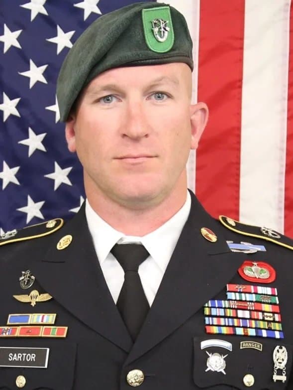 Memorial image honoring SGM James "Ryan" Sartor