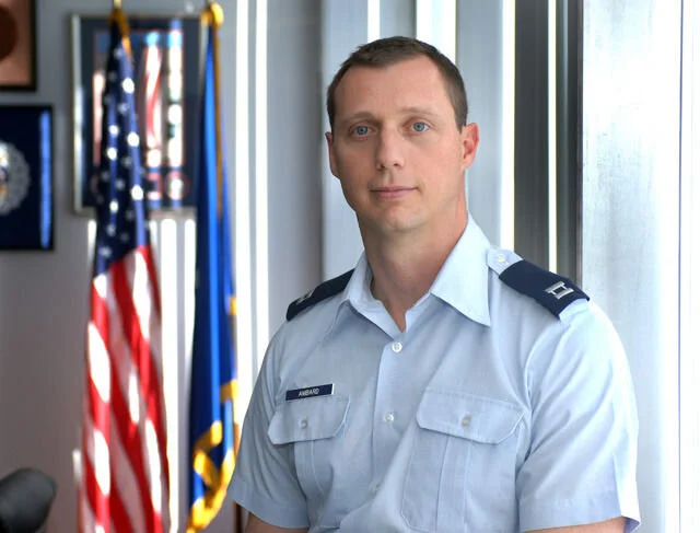 Memorial portrait of Maj Philip D. Ambard (USAF)