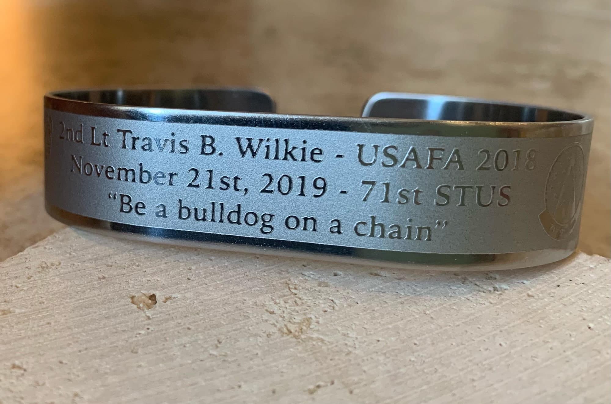 Memorial portrait of 2nd Lt Travis B. Wilkie (USAFA '18)