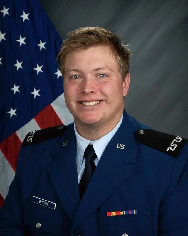 Memorial portrait of C3C Hunter Brown (USAFA '25)