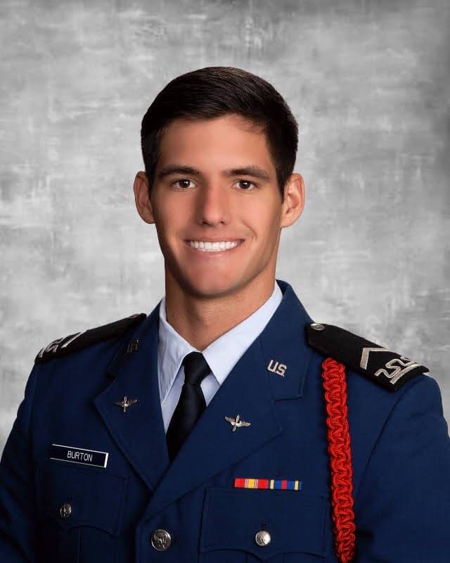 Memorial portrait of C2C Tristen R. Burton (USAFA '25)