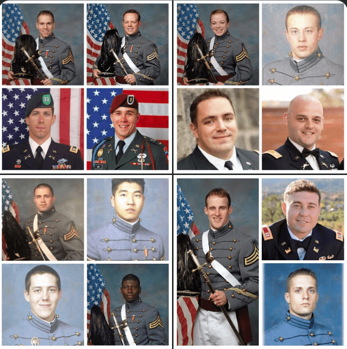 Memorial portrait of USMA Class of 2008 Bracelet
