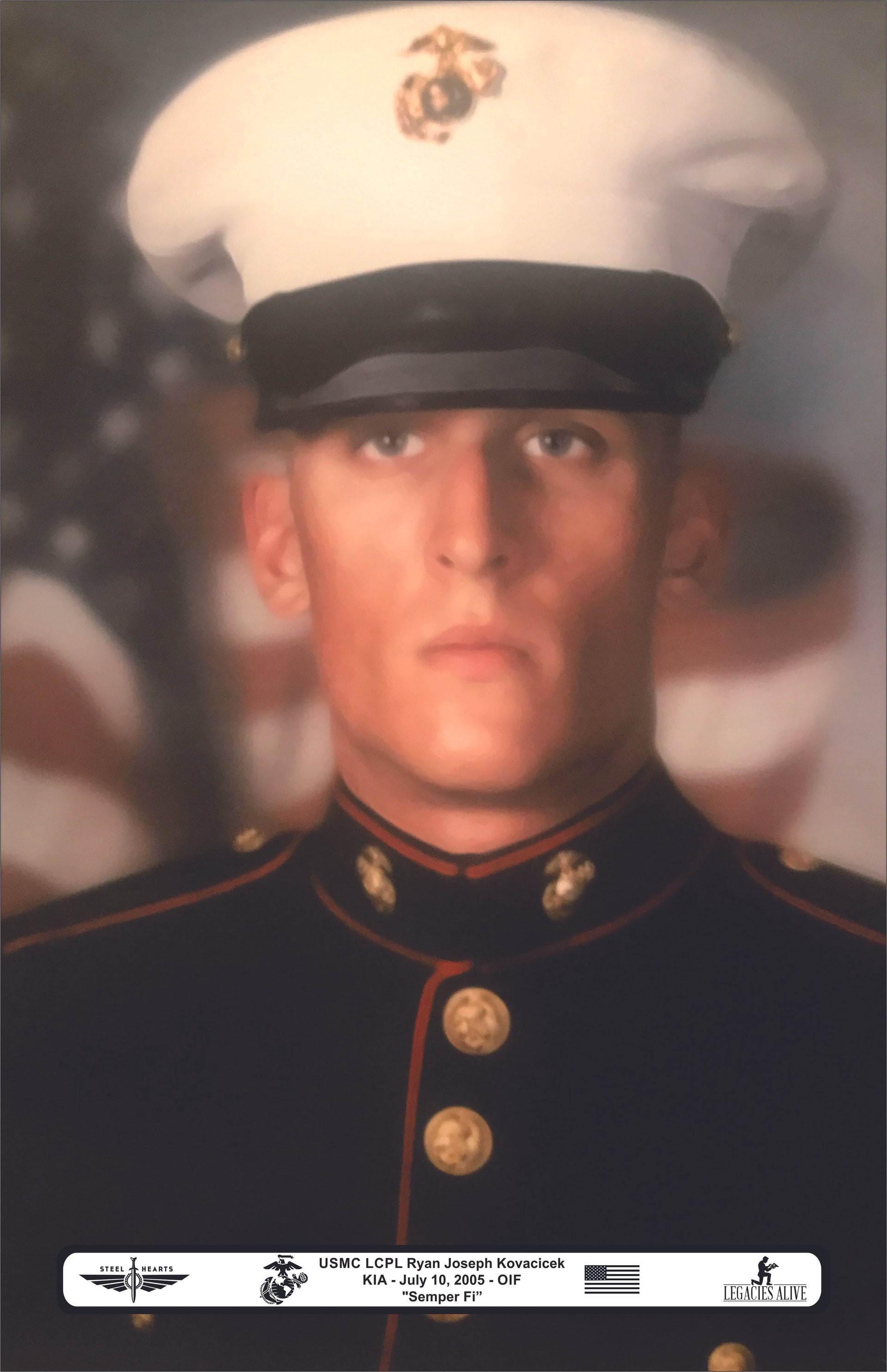 Memorial image honoring Marine Lance Cpl. Ryan J. Kovacicek