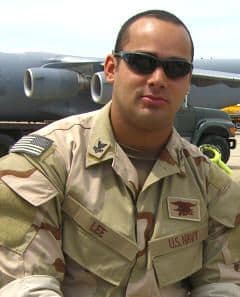 Memorial image honoring PO2 Marc A. Lee