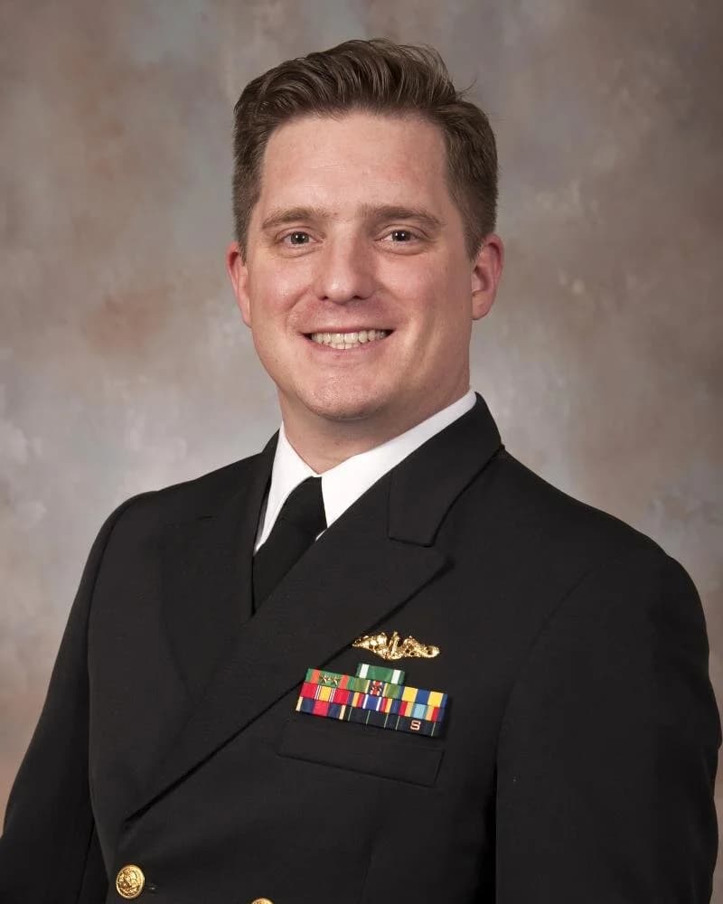 Memorial portrait of LT John E. Grider (USNA '10)