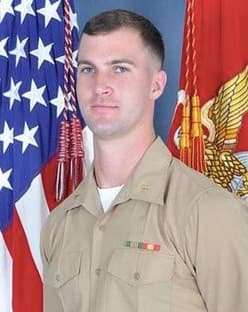 Memorial portrait of 2ndLt. Patrick T. Wayland (USNA '10)