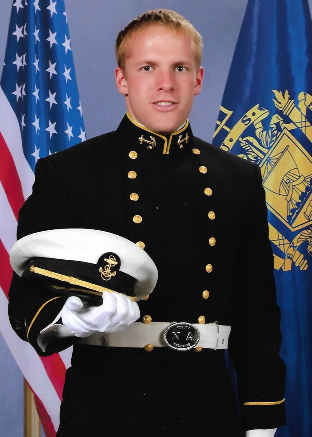 Memorial portrait of LTJG Aaron P. Fowler (USNA '18)