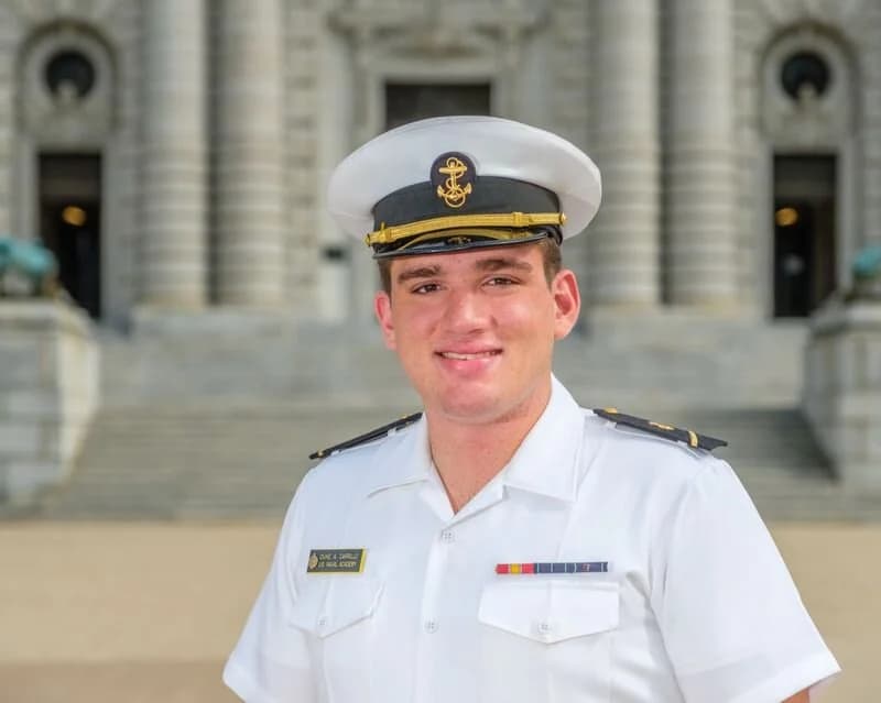 Memorial portrait of MIDN 3/C Duke A. Carrillo (USNA '22)